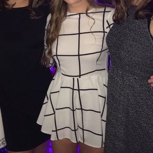 Boutique Black and White Romper